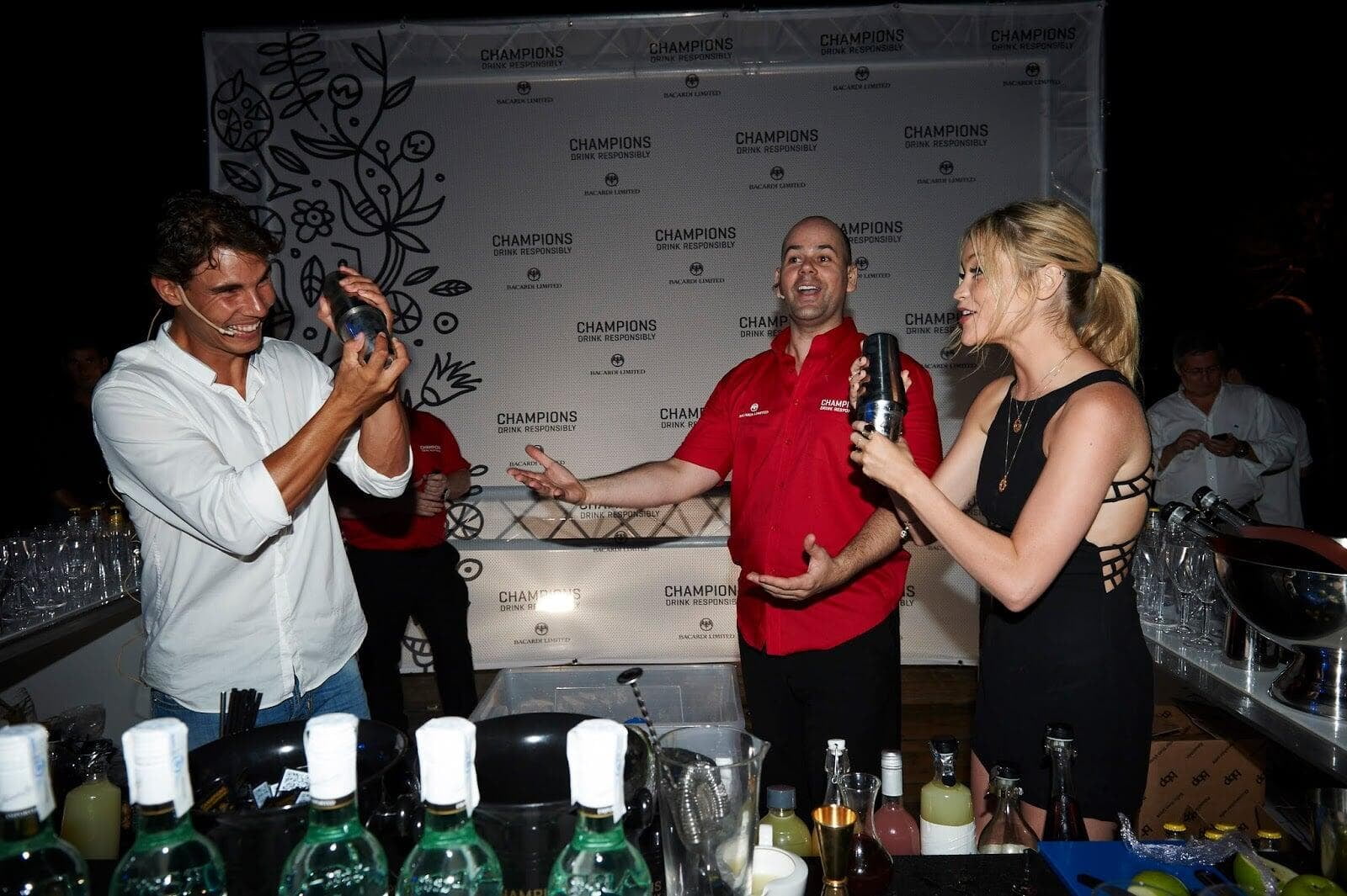 Rafael Nadal And Bacardi - Champions Drink Responsibly Campaign with DJ Booth