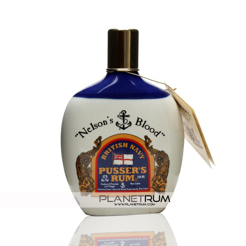 Pusser's Rum Hip Flask Ceramic