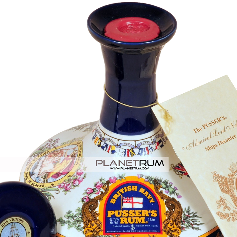 Pusser's Admiral Lord Nelson Ship's Decanter Rum