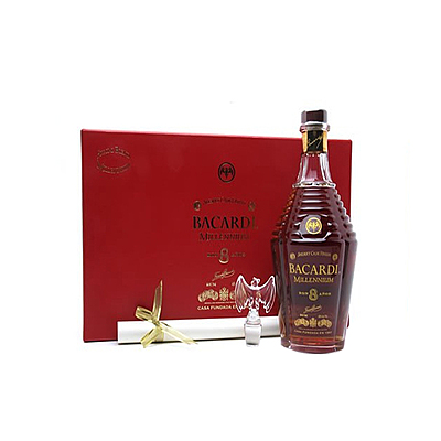 Bacardi 8 Years Old Millennium Baccarat Crystal