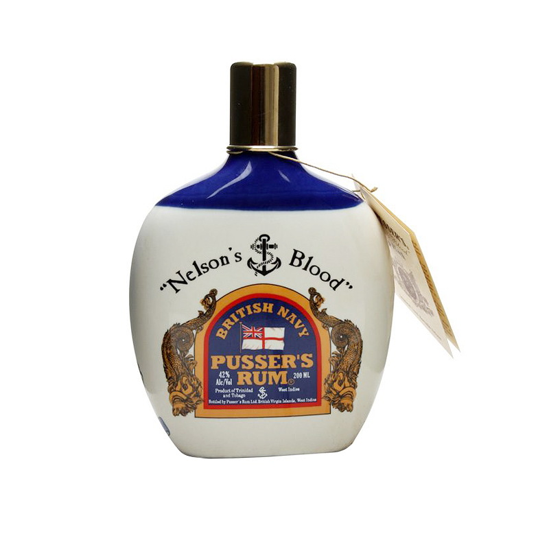 Pusser's Rum Hip Flask Ceramic